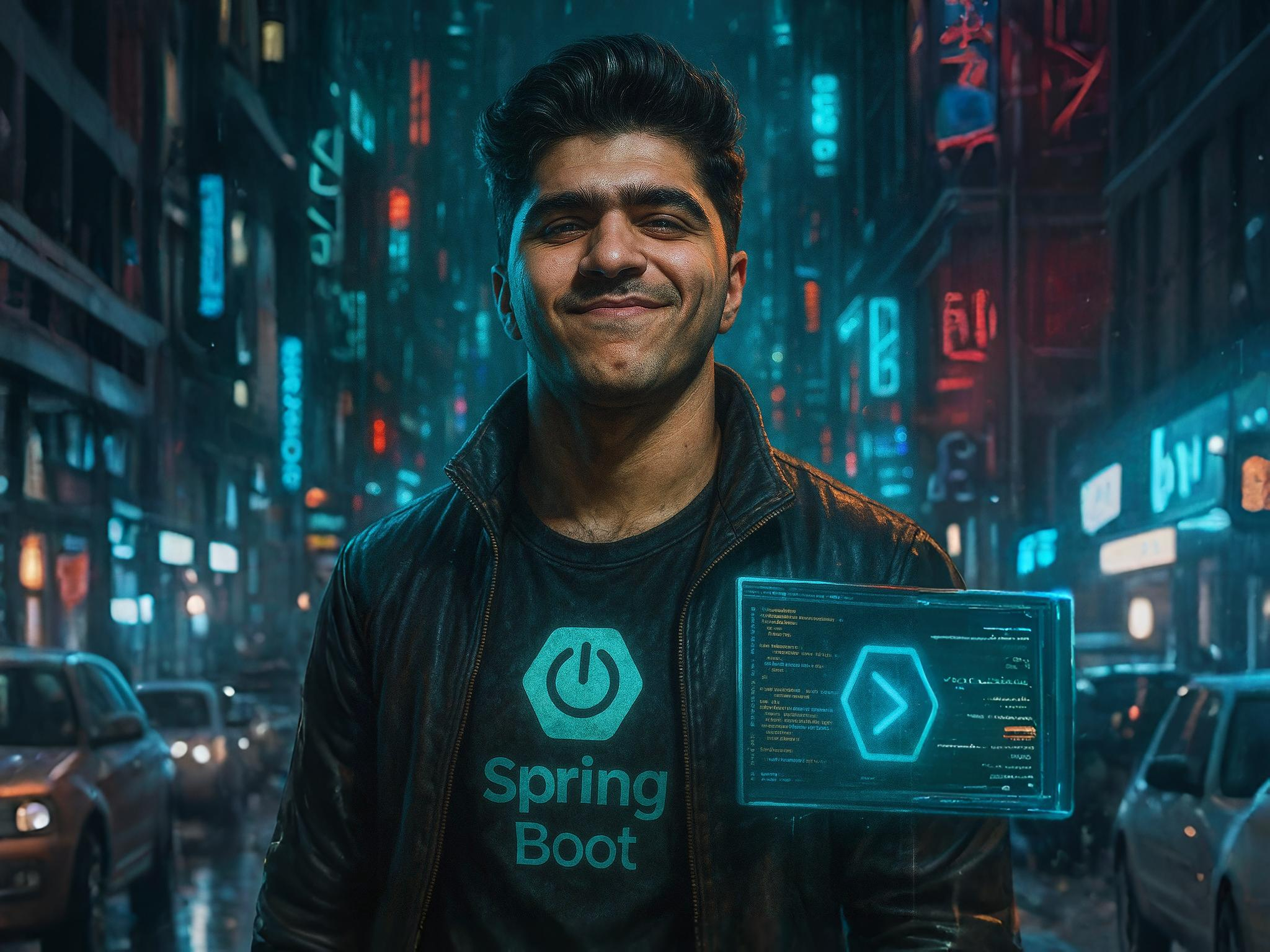 cyberpunk style image of hussam
